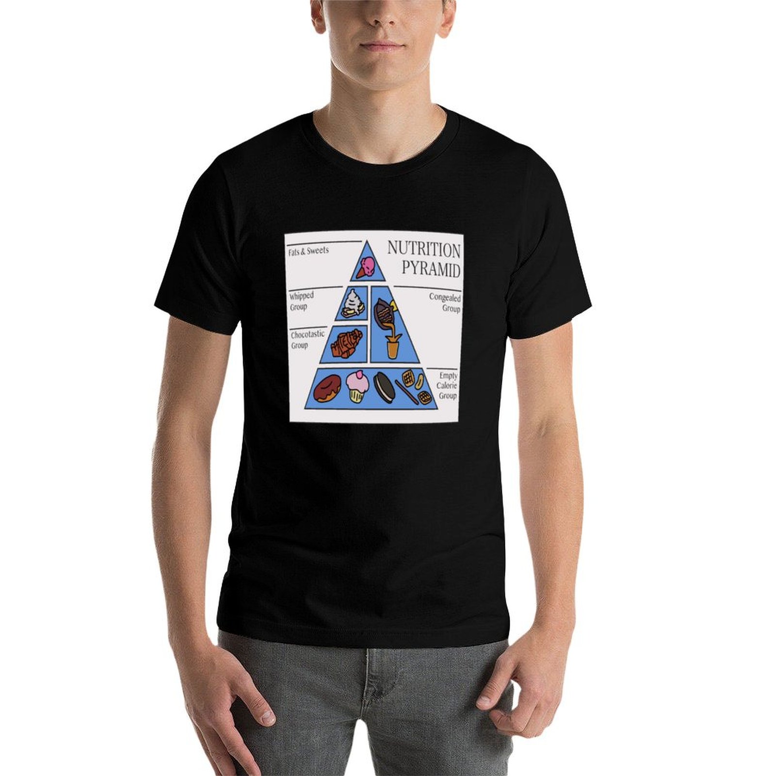 ドクター・ニックス 栄養ピラミッド Tシャツ ジムエクササイ - Nutrition And Exercise のレビューと価格