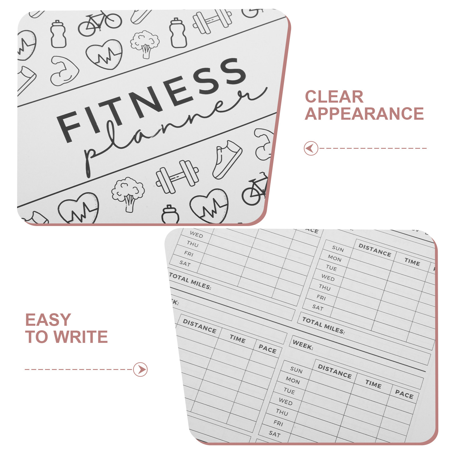 フィットネスログブック 11.7 X 8.5 フィットネスプ - Nutrition And Exercise のレビューと価格