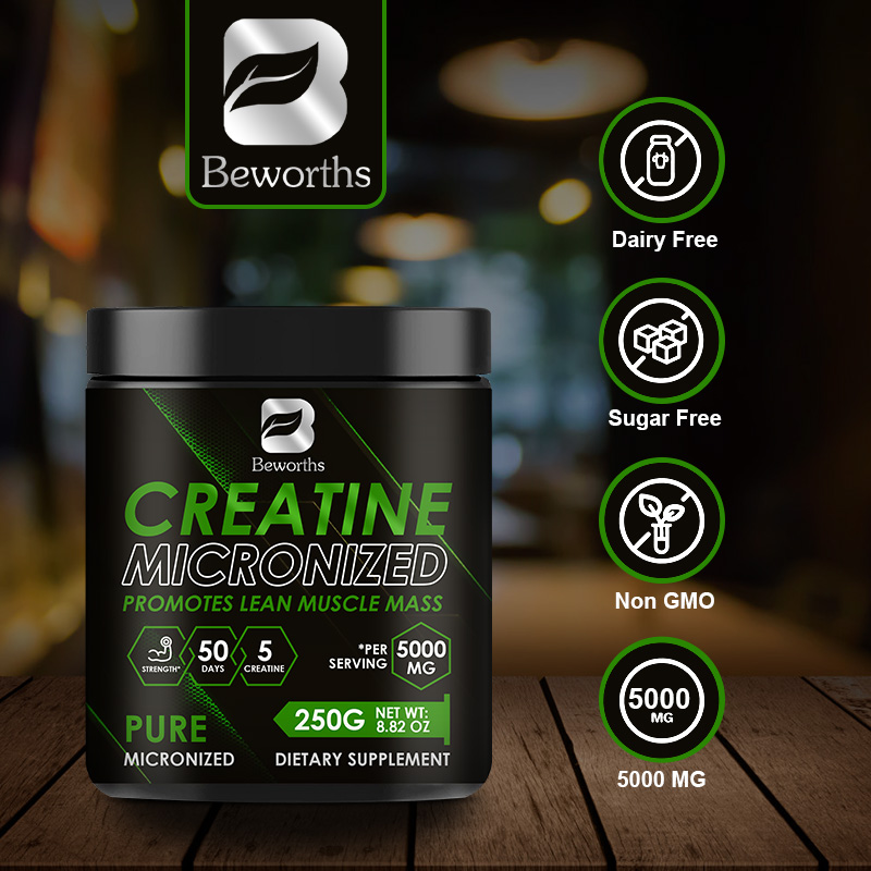 Beworths-トレーニング前、筋肉増強、細胞エネルギー、 - Creatine Monohydrate Powder のレビューと価格
